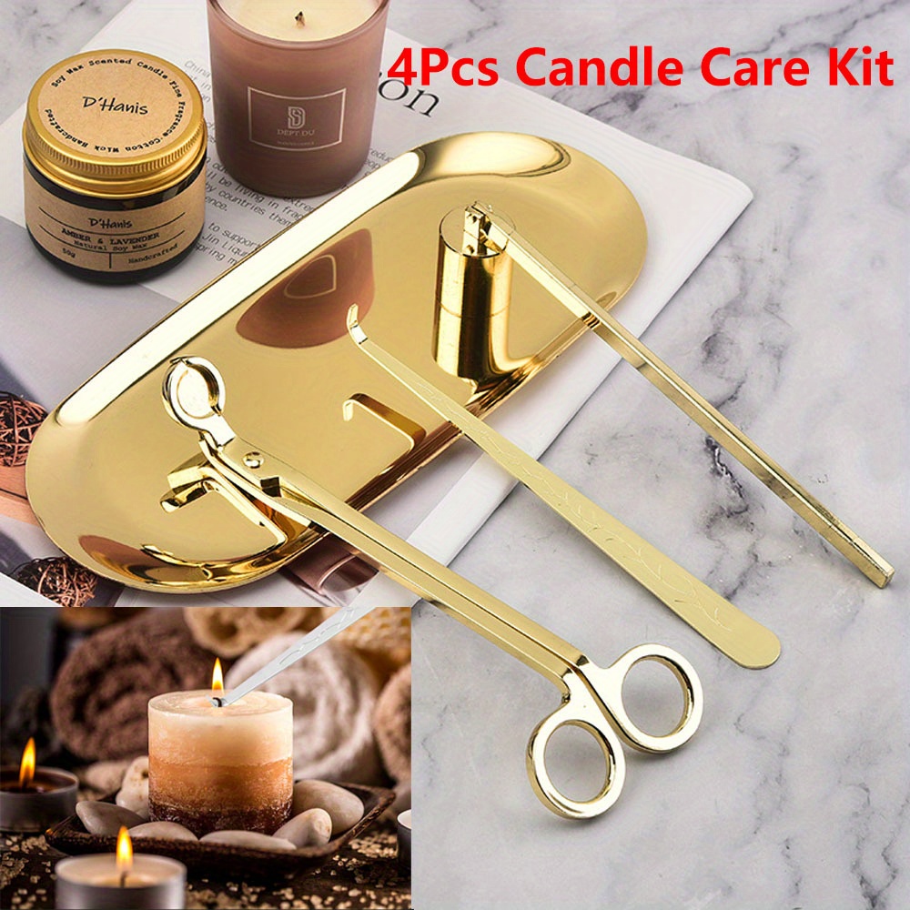 Candle Making Accessories - 4pcs/set Luxury Candle Care Kit Stainless