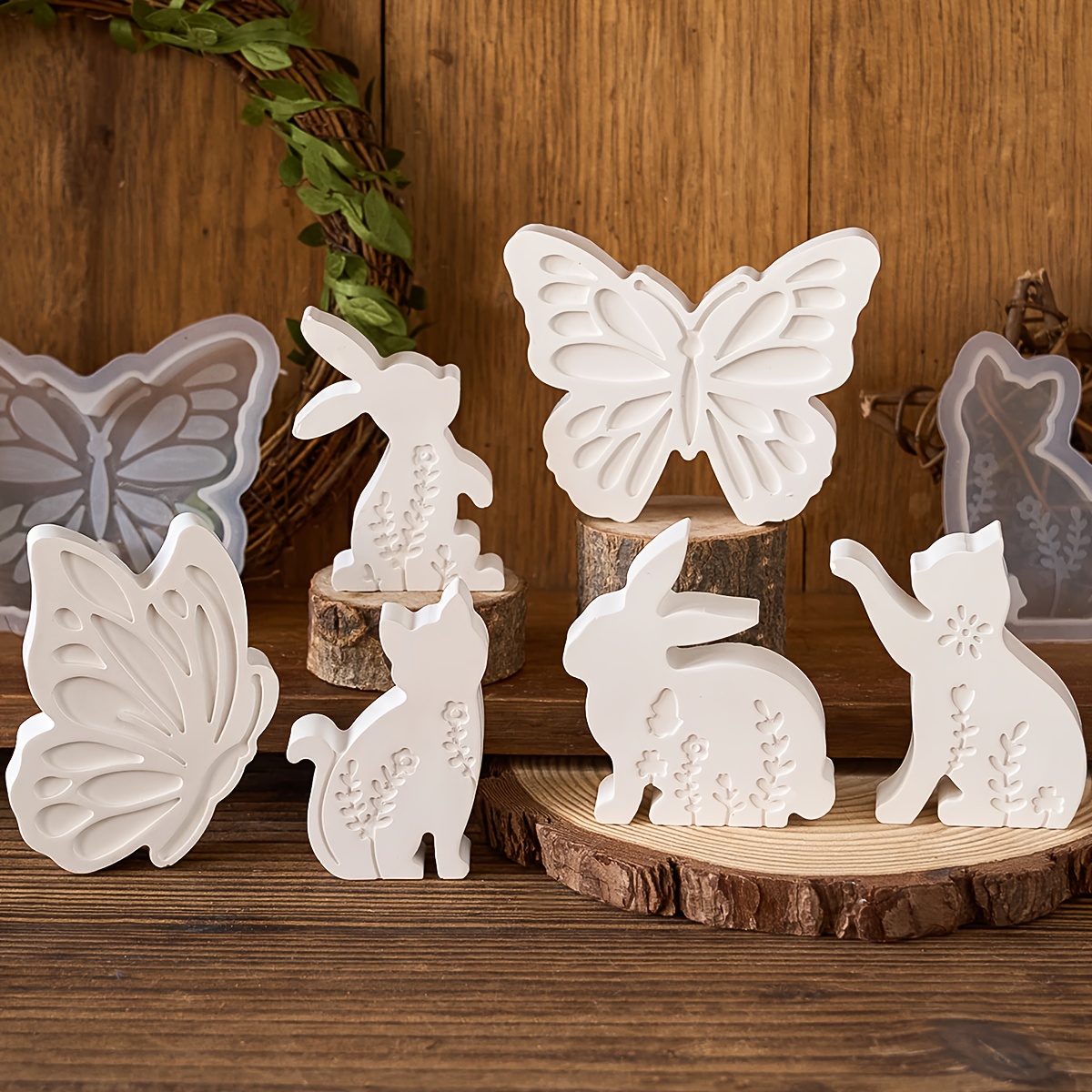 Candle Making Class - 6pcs - 3D Rabbit and Kitten