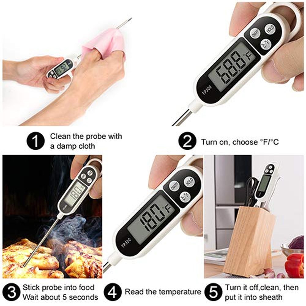 Thermometer Candy Candle - Digital Food Thermometer with Long Probe