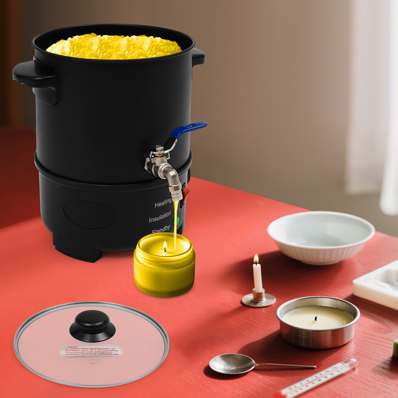 Candle Making Temperature - 4L Wax Melter for Candle Making
