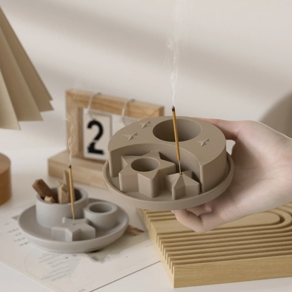 Candle Making Temperature - Handmade Moon Candlestick Silicone Mold Non-stick