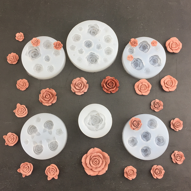 3D Rose Flower Shape Leaf Sili - Candle Making Accessories recension och pris