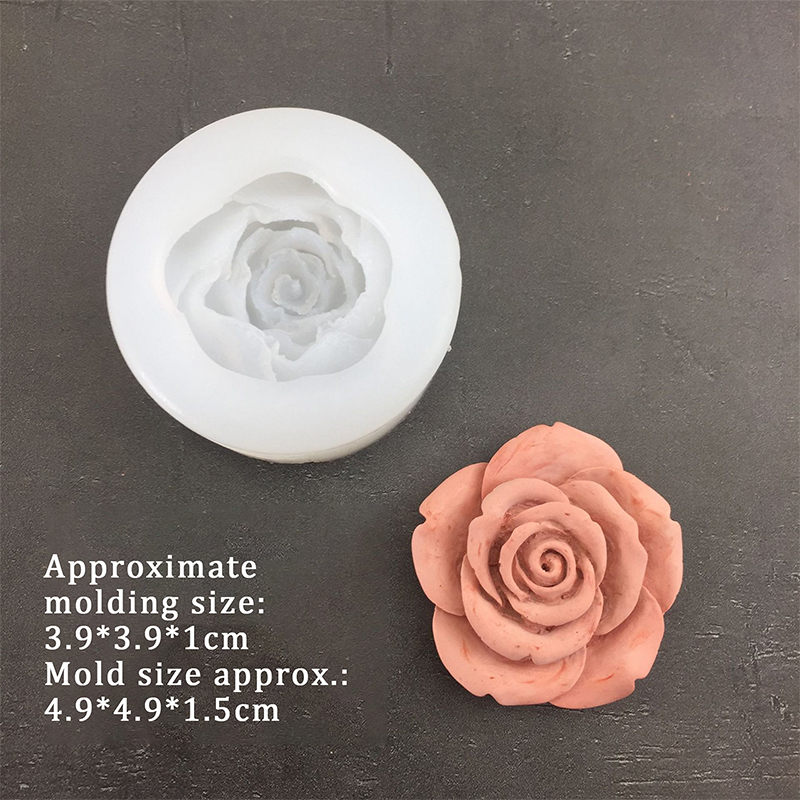 3D Rose Flower Shape Leaf Sili - Candle Making Accessories recension och pris
