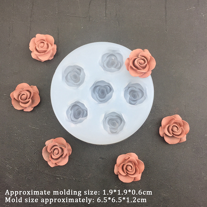3D Rose Flower Shape Leaf Sili - Candle Making Accessories recension och pris