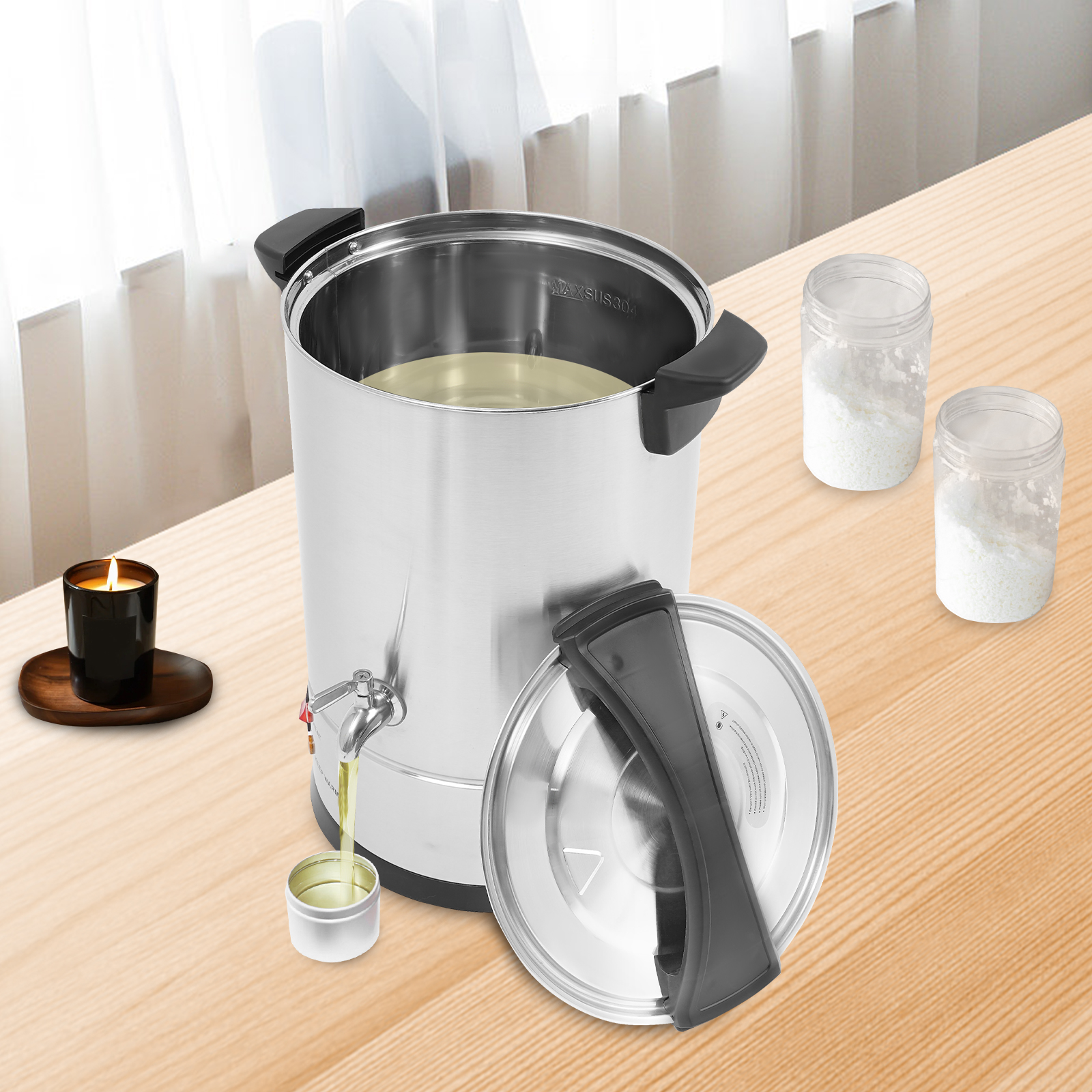 1200 W Electric Wax Melter, 12 - Candle Making Wax Melter recension och pris