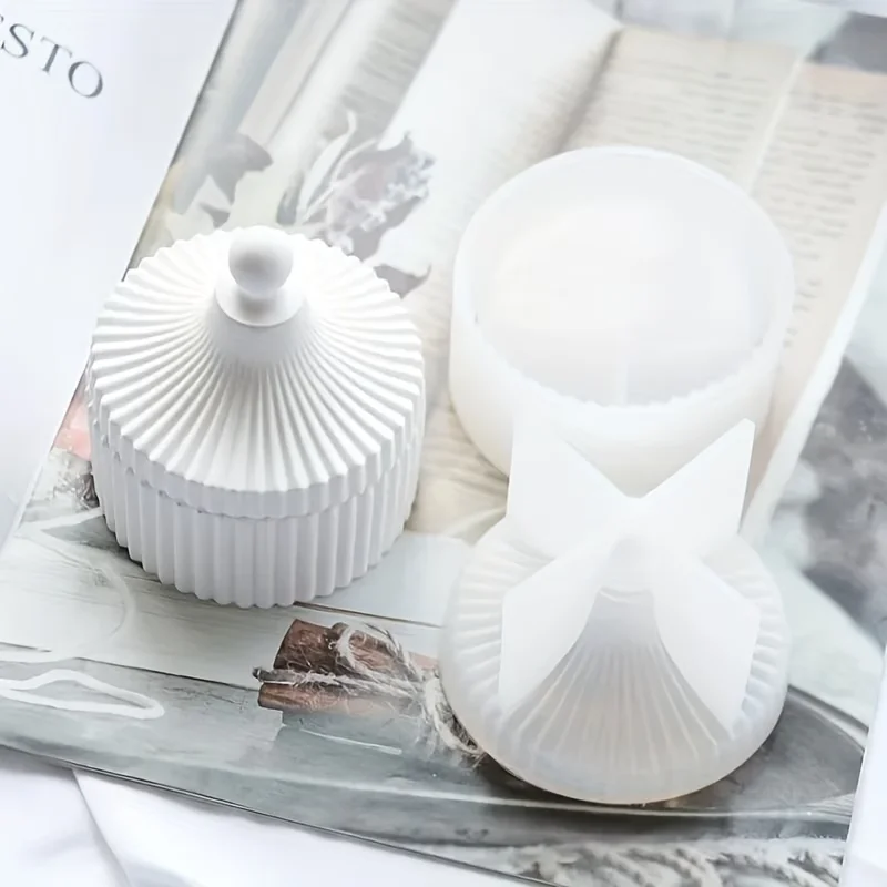 2026 Latest Models 2Pcs Silico - Candle Making Jars With Lids recension och pris