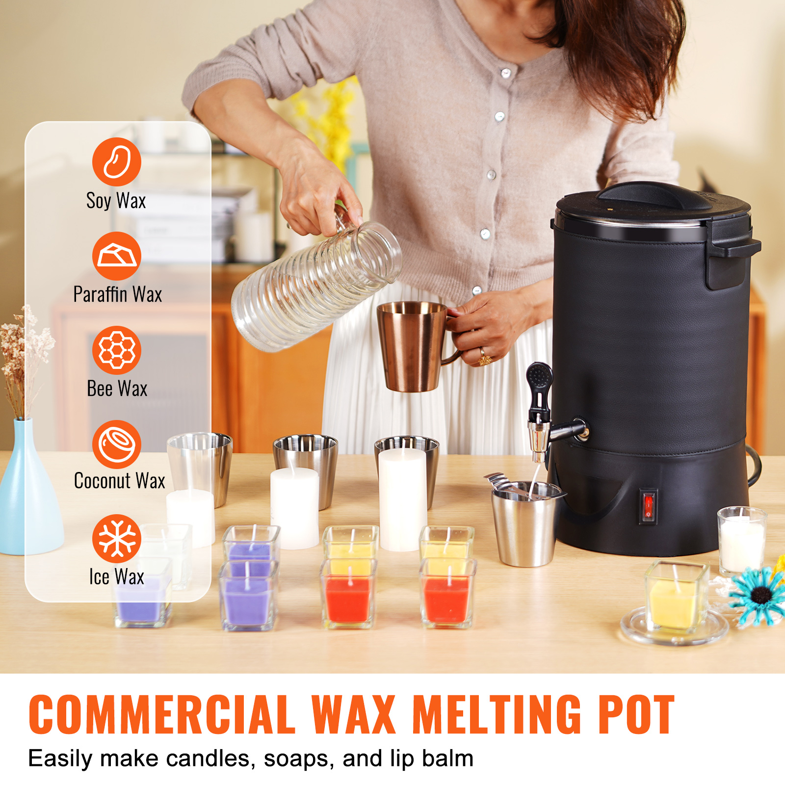 6.5L 10L Wax Melter for Candle - Candle Making Temperature recension och pris
