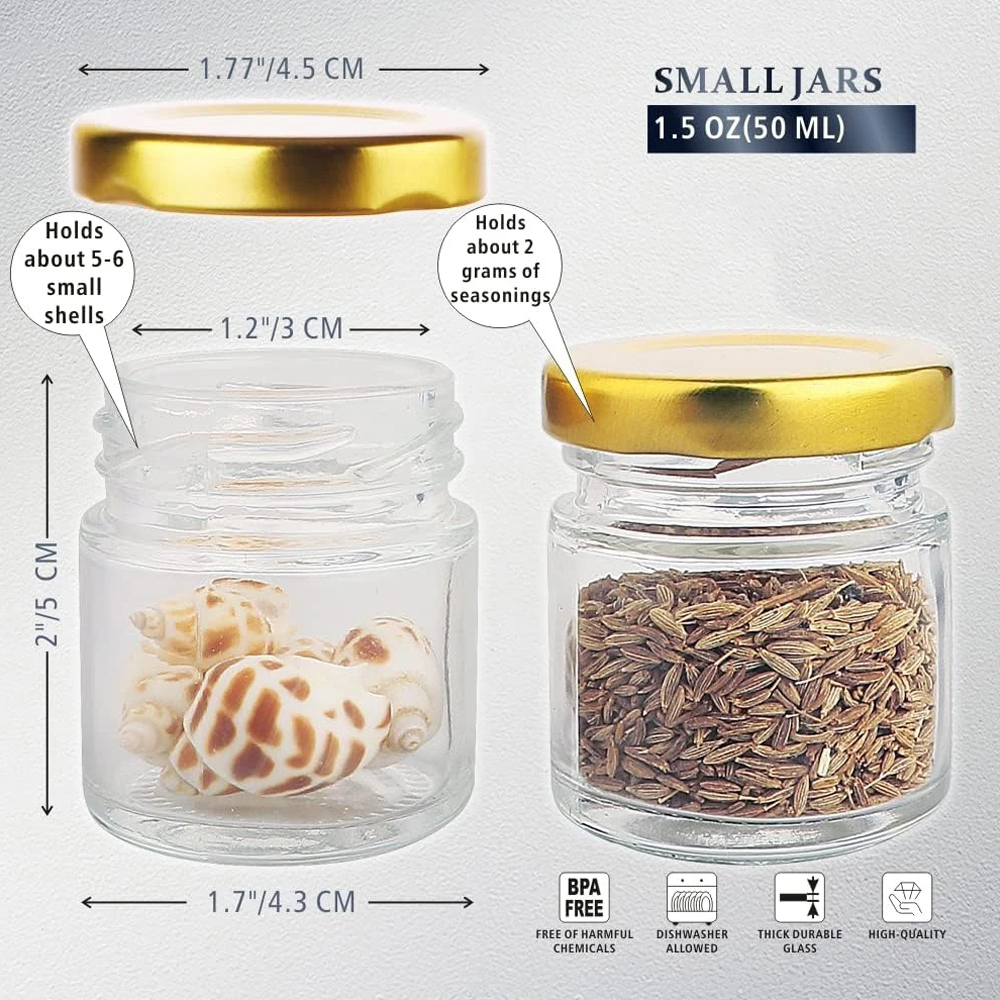 Small Glass Jars with Lids, 1. - Candle Making Jars With Lids recension och pris