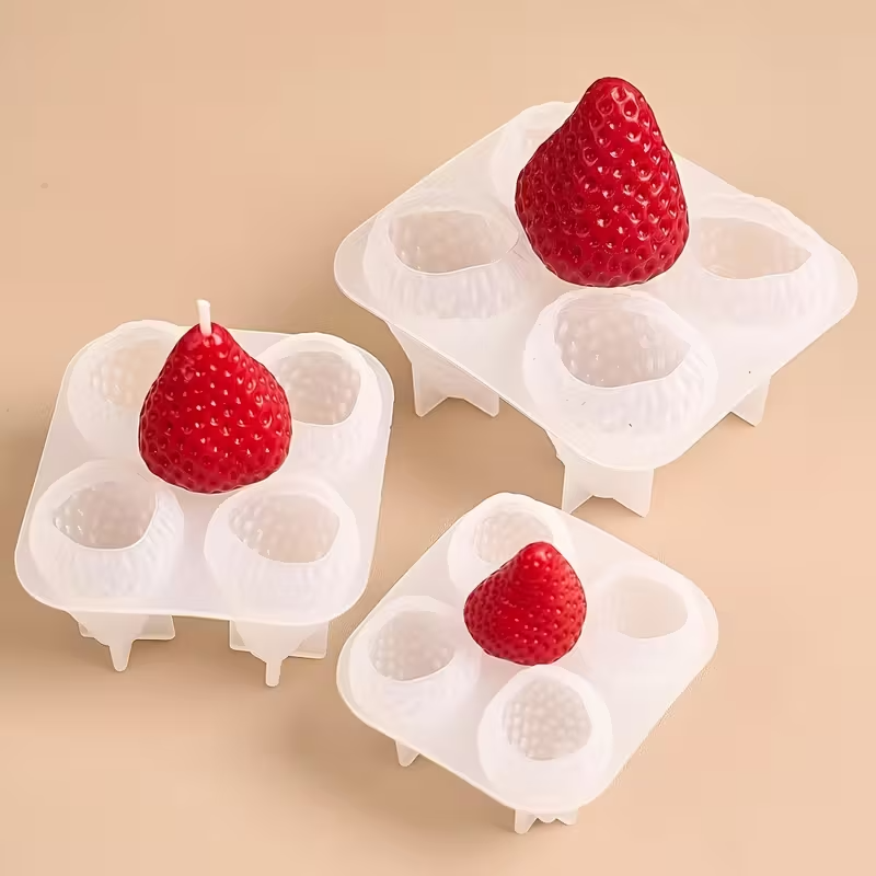 Strawberry Silicone Candle Mol - Candle Making Class recension och pris