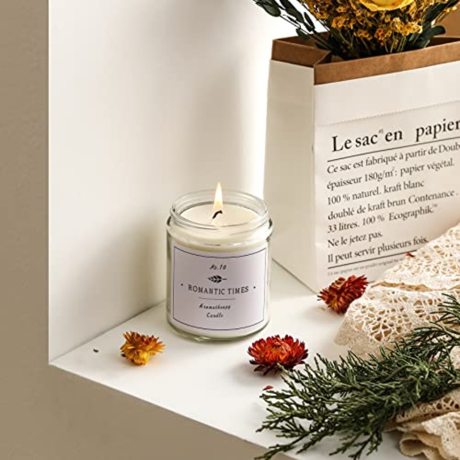 Pack, 8 OZ Thick Glass Jars wi - Candle Making Jars With Lids recension och pris