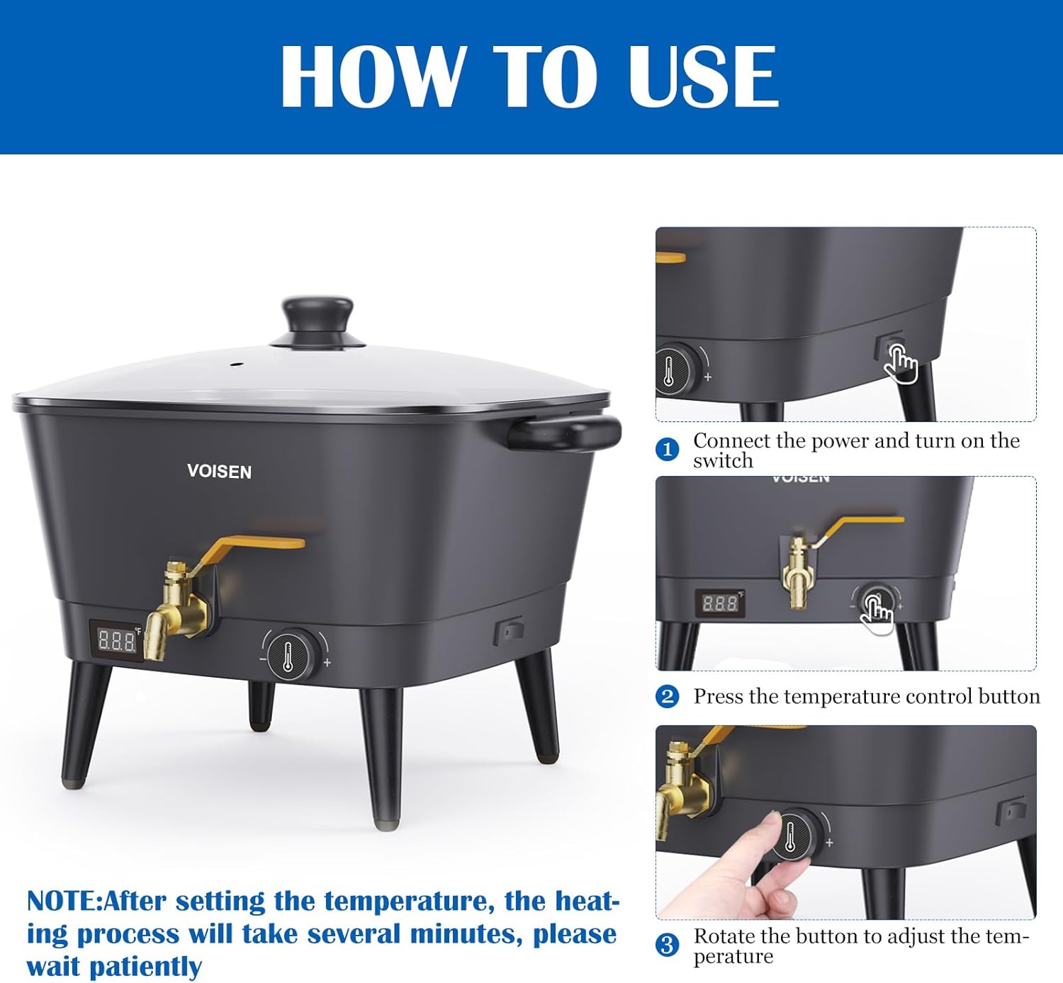 8Qt Electric Wax Melter for Ca - Candle Making Wax Melter recension och pris