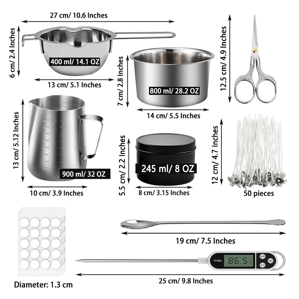 Glintmos DIY Candle Making Kit - Candle Making Accessories recension och pris