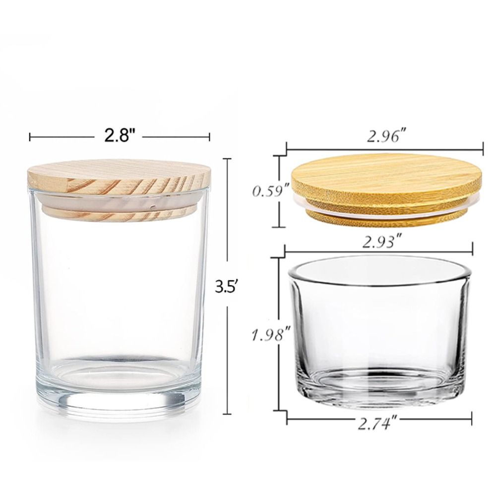 Clear Glass Candle Jars Small  - Candle Making Jars With Lids recension och pris