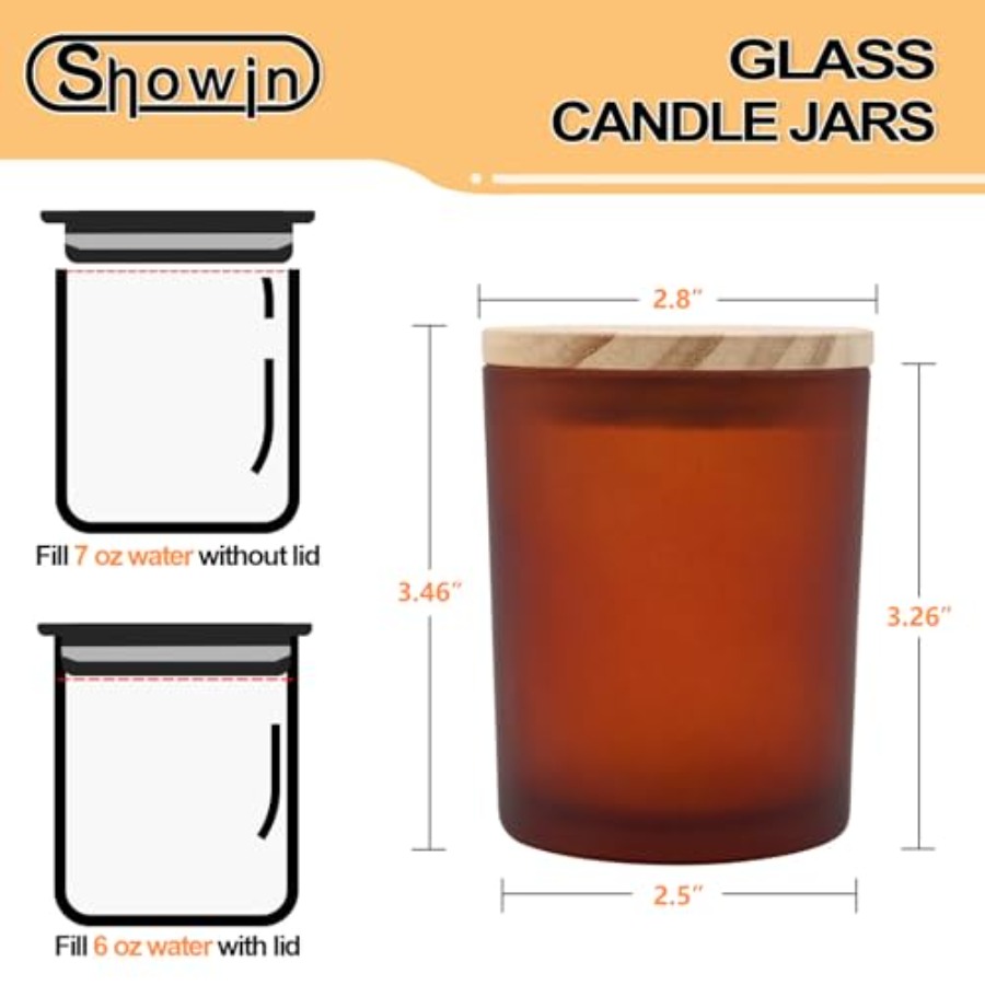 Thick Candle Jars for Making C - Candle Making Jars With Lids recension och pris
