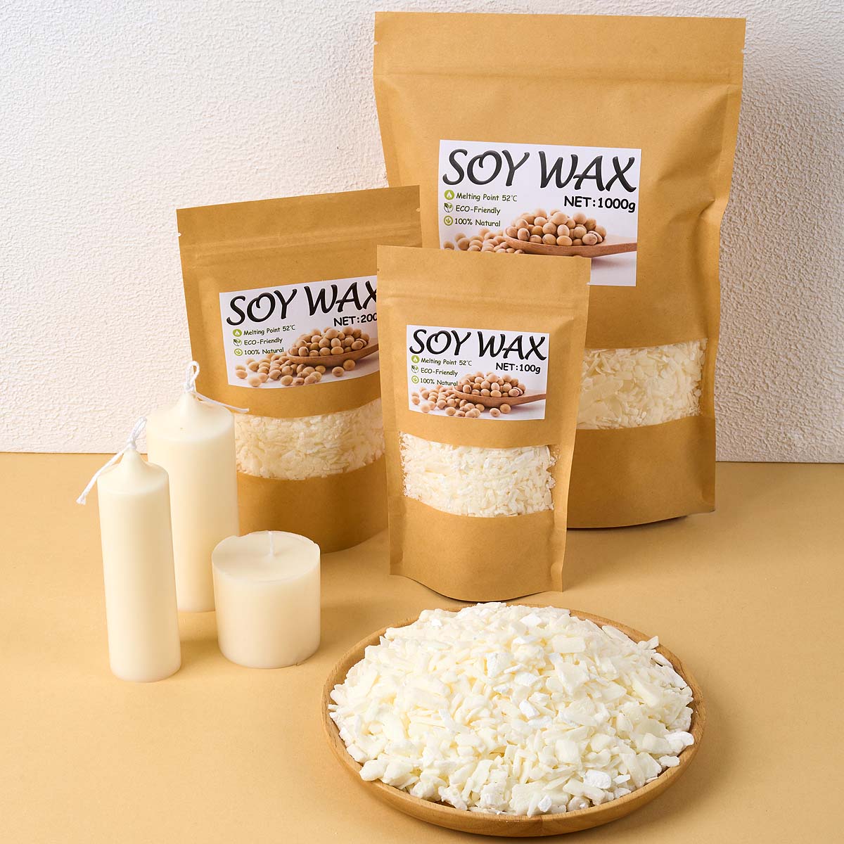 1 Pounds Pure White Soy Wax Fo - Candle Making Accessories recension och pris