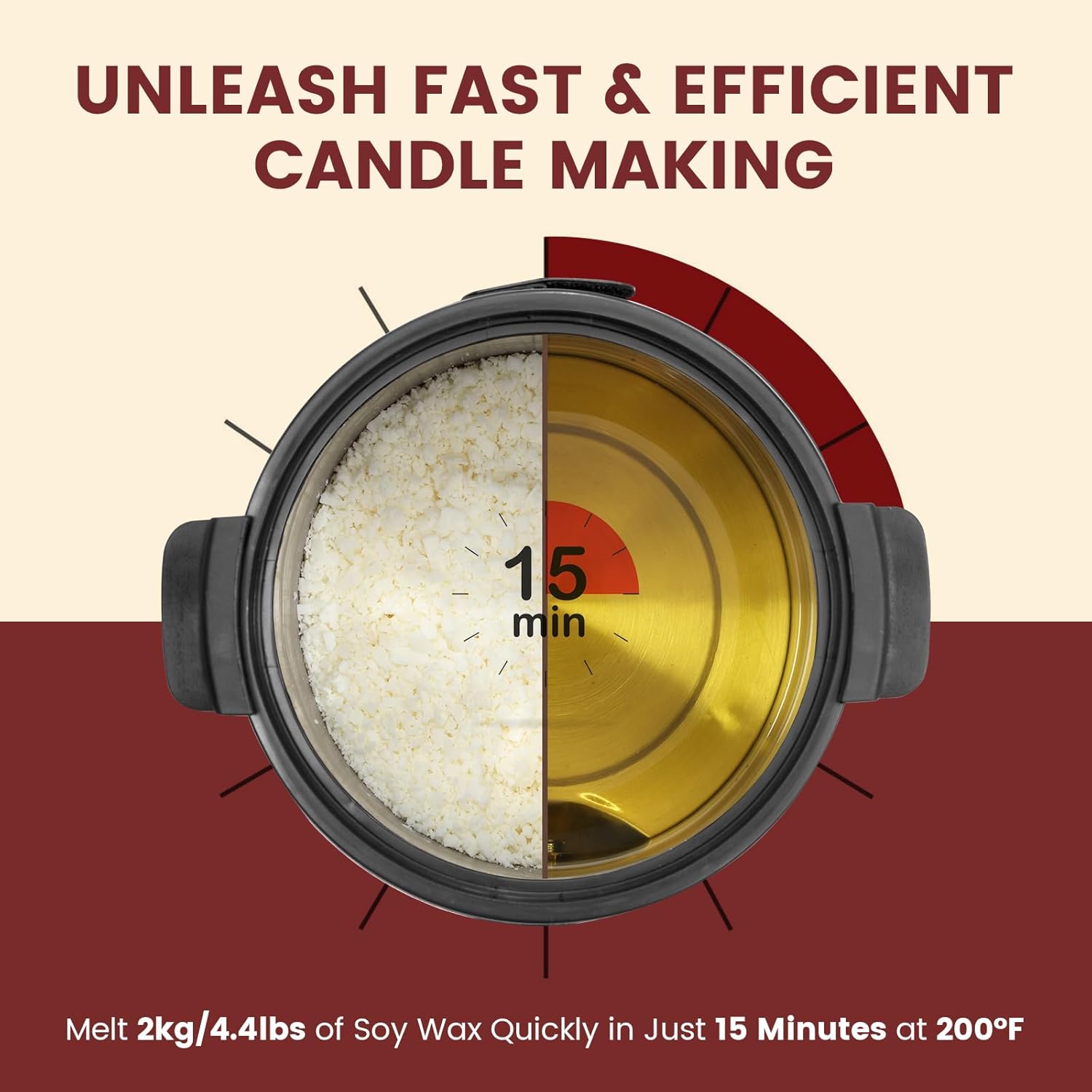 8L Electric Wax Melter for Can - Candle Making Temperature recension och pris