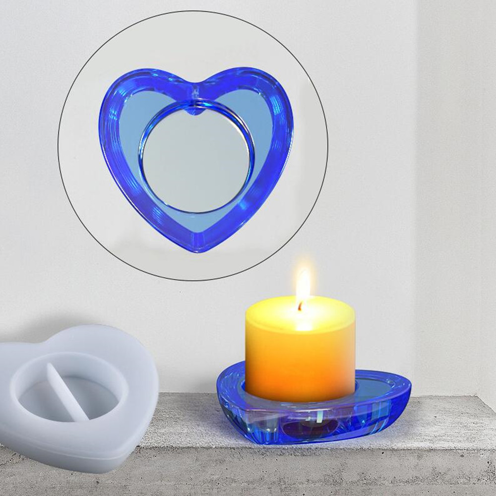 Oval Candlestick Silicone Hear - Candle Making Class recension och pris