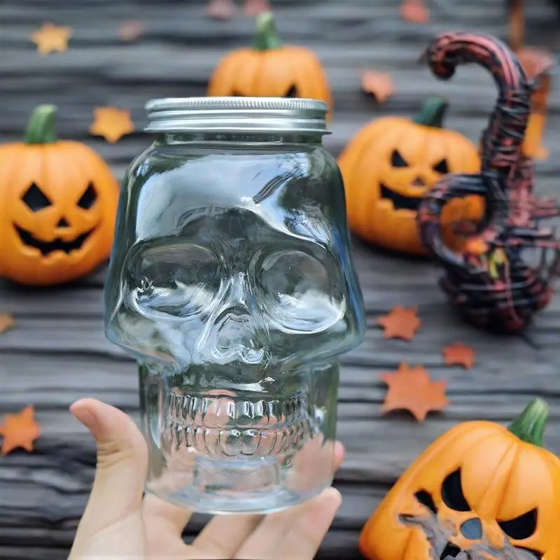 6 Pack Halloween Transparent S - Candle Making Jars With Lids recension och pris