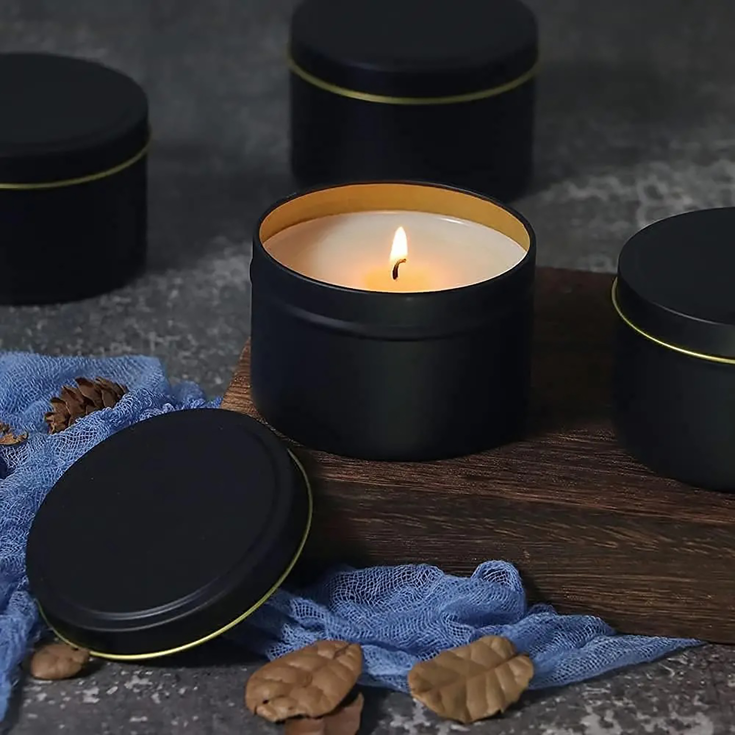 4oz/ 8oz Candle tins with lids - Candle Making Jars With Lids recension och pris