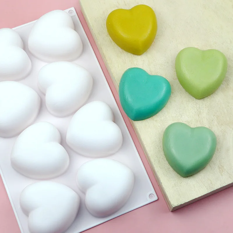 Love Heart Silicone Soap Mold  - Candle Making Accessories recension och pris