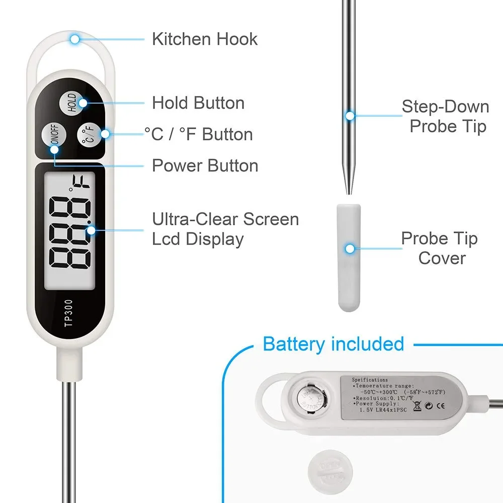 2026-Digital Meat Food Thermom - Thermometer Candy Candle recension och pris