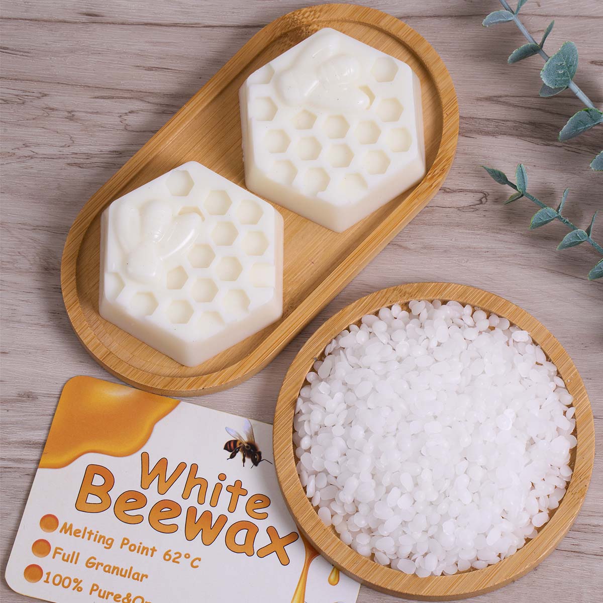 White Beeswax Pure Natural Gra - Candle Making Accessories recension och pris