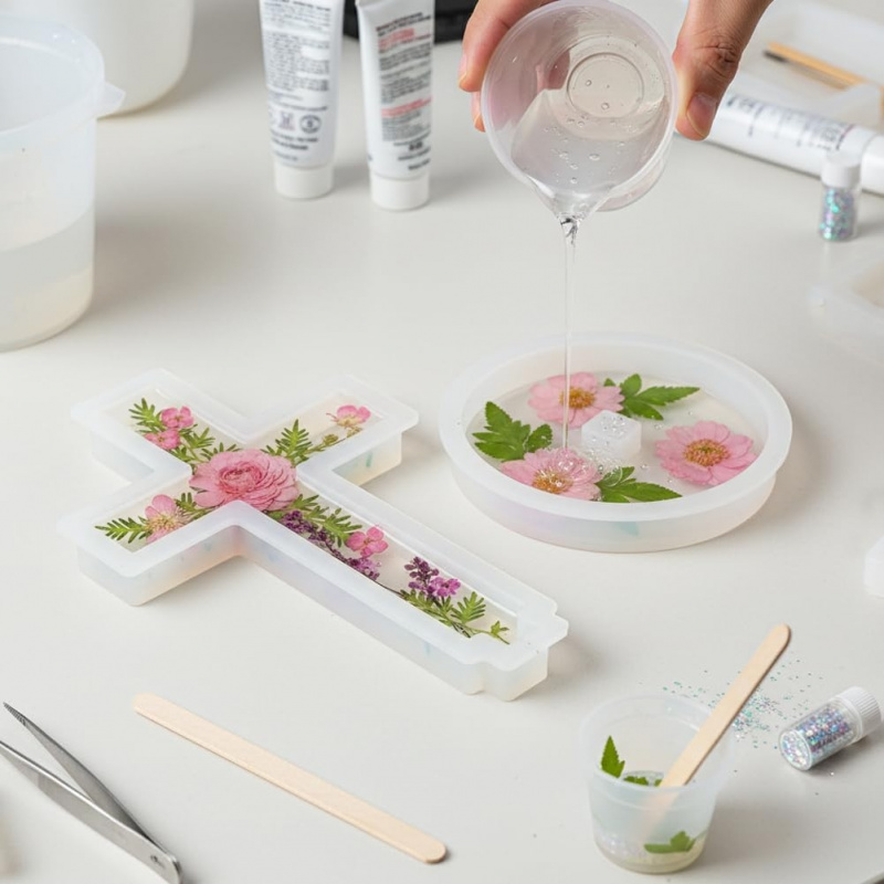 Two silicone molds with a base - Candle Making Class recension och pris
