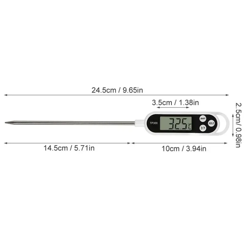 Digital Food Thermometer with  - Thermometer Candy Candle recension och pris