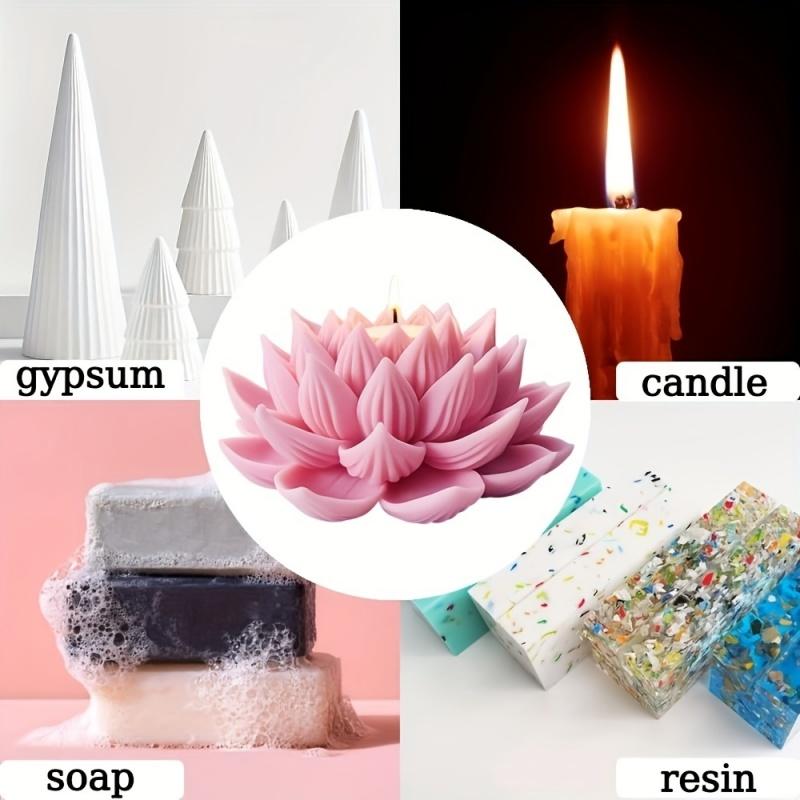 1PC Lotus Flower Candle Mold S - Candle Making Class recension och pris
