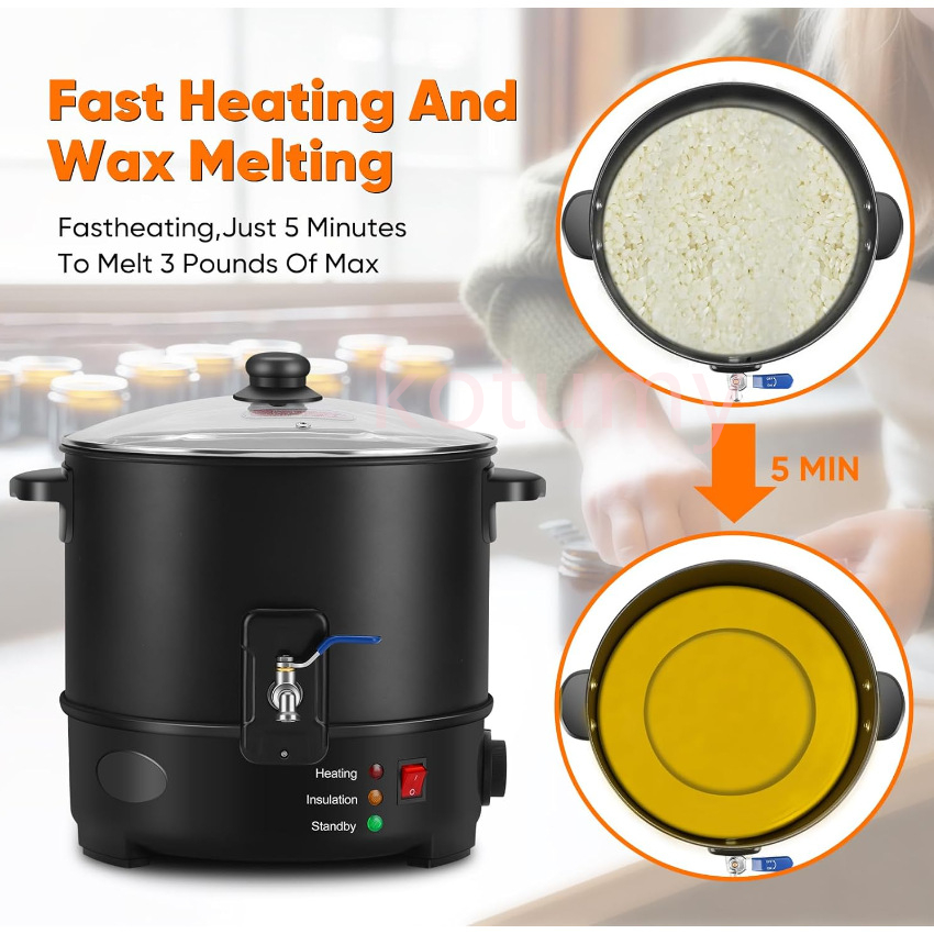 6L Small  Wax Melter Paraffin  - Candle Making Wax Melter recension och pris
