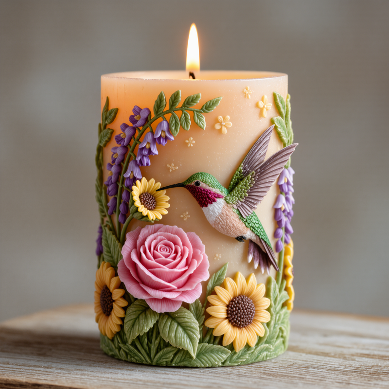 【Hummingbird Garden Embossed C - Candle Making Temperature recension och pris