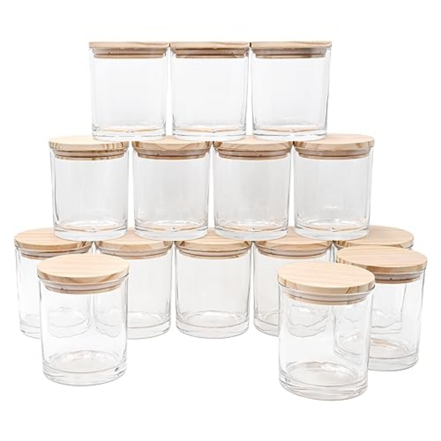 10 OZ Thick Candle Jars for Ma - Candle Making Jars With Lids recension och pris