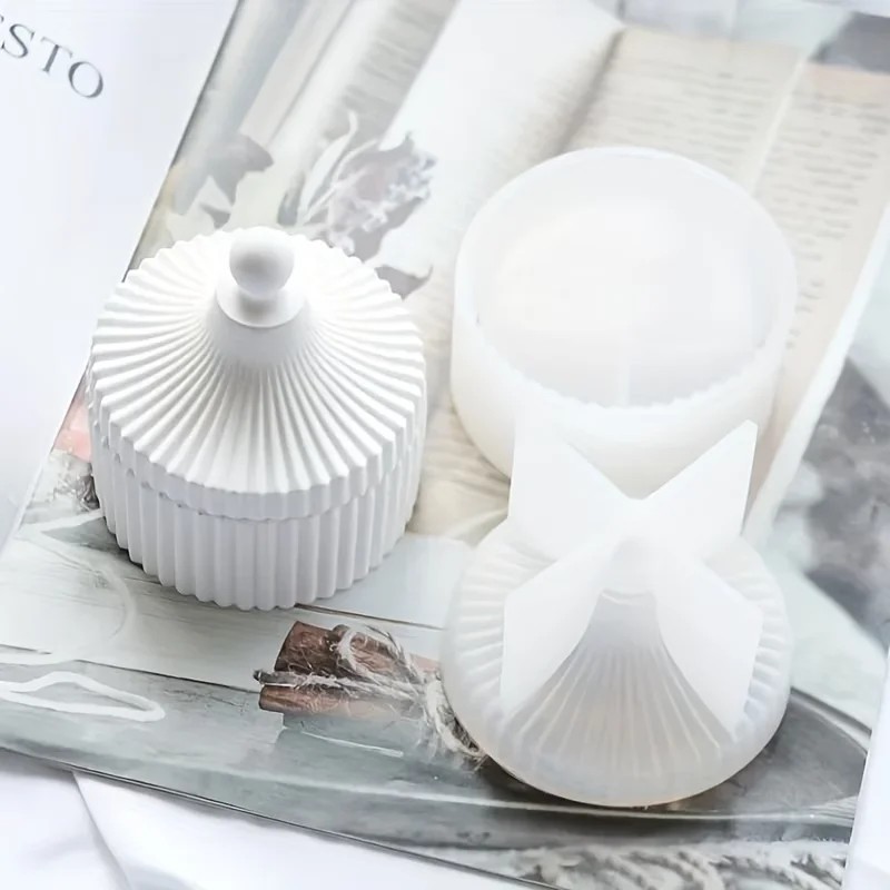 2026 Latest Models 2Pcs Silico - Candle Making Jars With Lids recension och pris