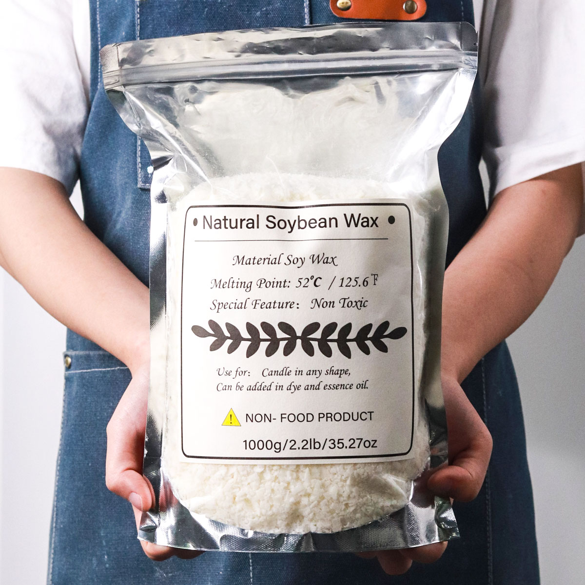 1KG Natural Soy Wax Granular S - Candle Making Wax Melter recension och pris