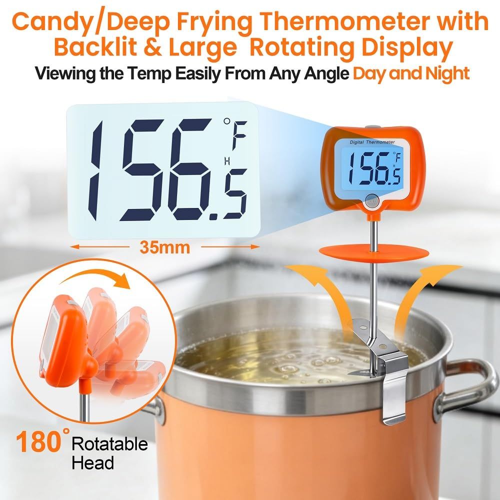 Rotatable Display Digital Ther - Thermometer Candy Candle recension och pris